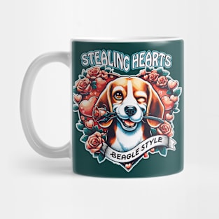 Stealing Hearts Beagle Style Mug